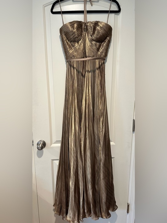 Miu Miu Dresses & Skirts - Miu Miu Halter Gown Metallic Embellished Gown One of a Kind